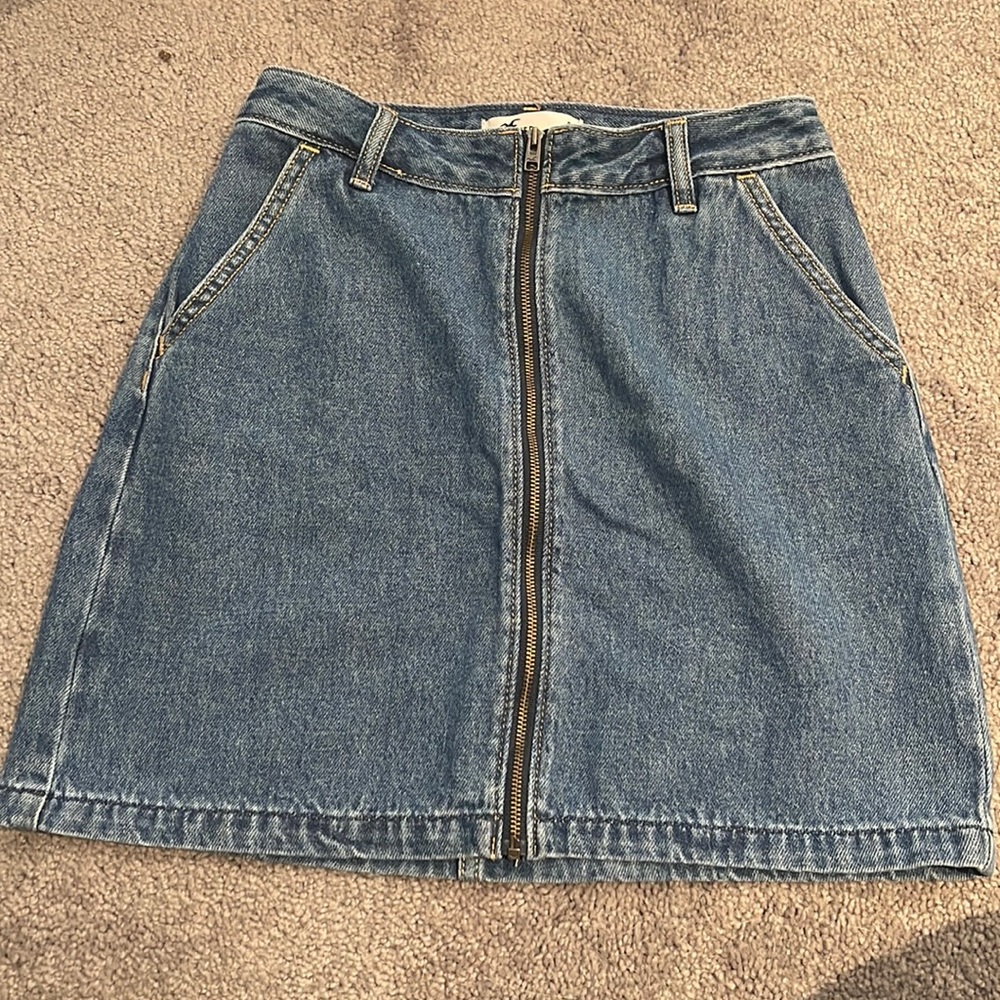 Hollister ultra high rise Jean Skirt